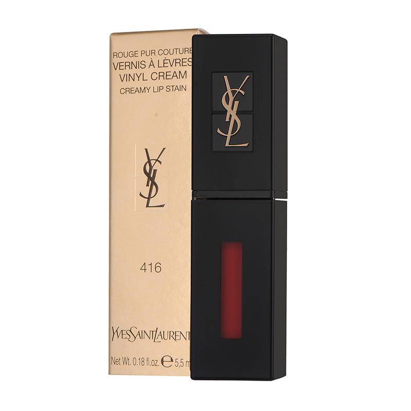 YSL 圣罗兰 黑管唇釉唇彩5.5ml 416 番茄红 Yves Saint Laurent