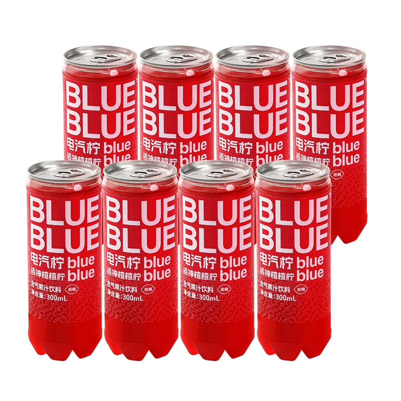 柠檬共和国香水柠檬气泡果汁饮料300ml*8瓶高清大图