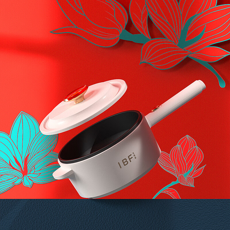 艾博菲 IBFD-037-2 旺兔思瑞·多功能电煮锅 1600ml高清大图