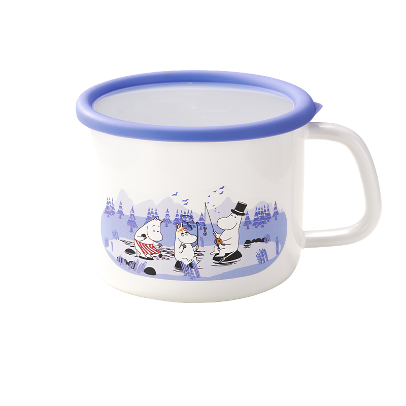 FUJIHORO富士日本进口姆明杯碟套装日式餐盘餐具家用碟子泡面杯子9CM马克杯1高清大图