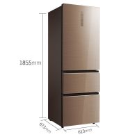 （咨询优惠）美的(Midea)BCD-326WGPZM 凯撒金 三开门电冰箱 变频智能节能风冷无霜 多开门冰箱