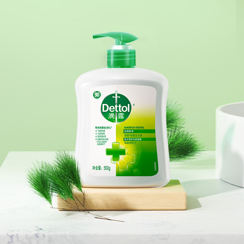 滴露-洗手液经典松木500g高清大图