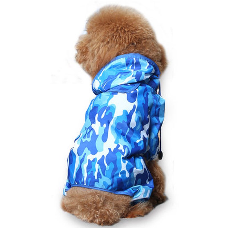 小狗衣服狗雨衣小型犬宠物泰迪比熊四脚防水衣狗狗雨披夏装中型犬舒适时尚创意宠物用品宠物服饰及配件宠物雨衣