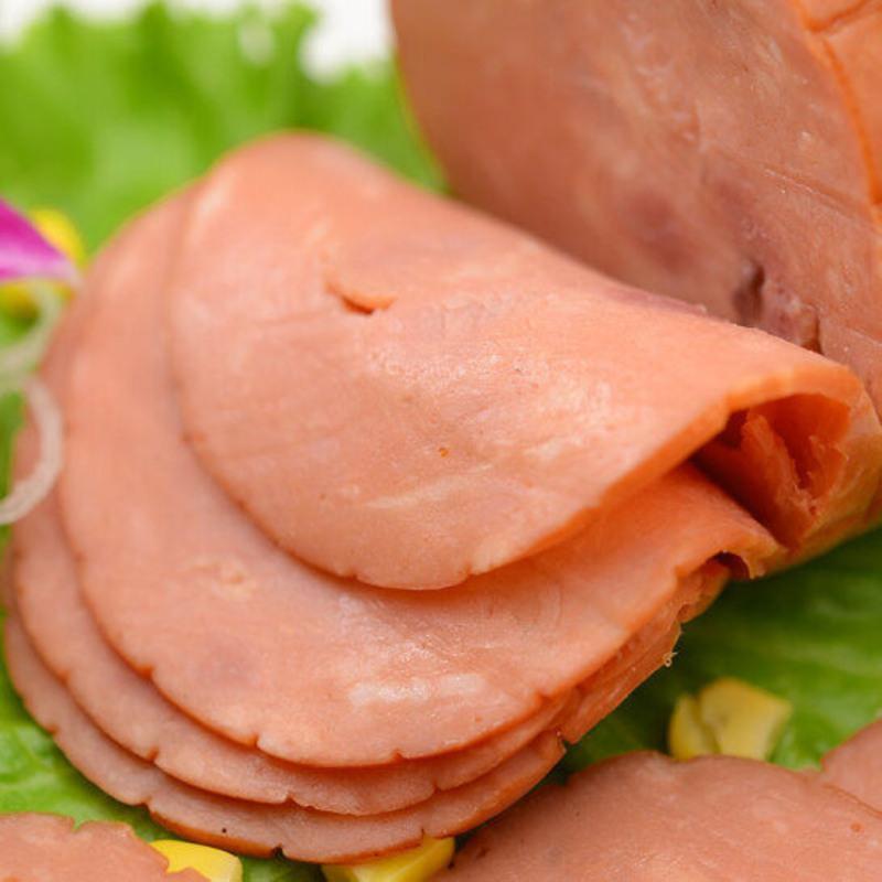 两个 大肉块火腿 培根火腿片德式风味烤肠 火腿肠