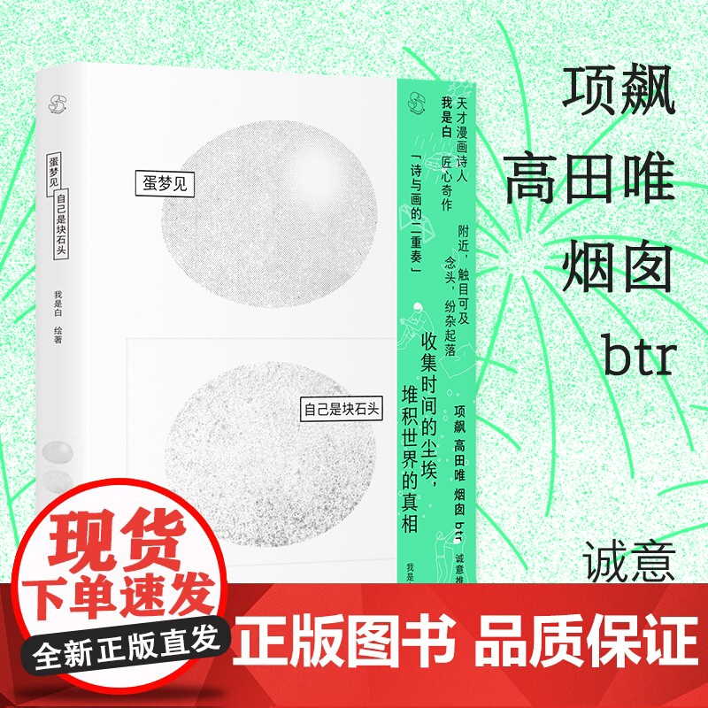 [出版社闪电]蛋梦见自己是块石头 乐府盐Salt Circulations我是白绘著 漫画诗绘本艺术书籍 广东人民出版社高清大图