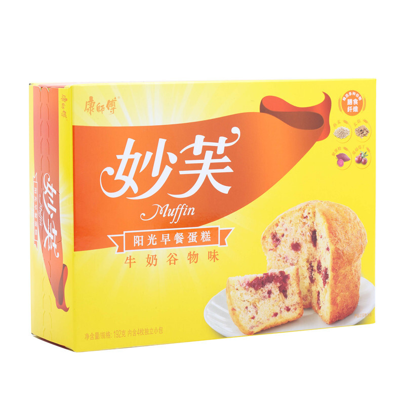 康师傅妙芙早餐蛋糕牛奶谷物味 192g 西式糕点高清大图