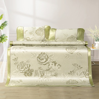 yicheng高端凉席冰丝席床笠款夏季轻奢床单防滑家用席子三件套可水洗