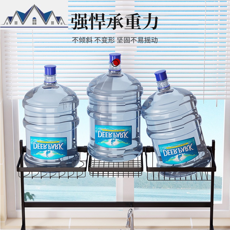 不锈钢厨房水置物架洗水池碗碟刀架沥水架碗筷收纳沥水篮滤水架 三维工匠高清大图