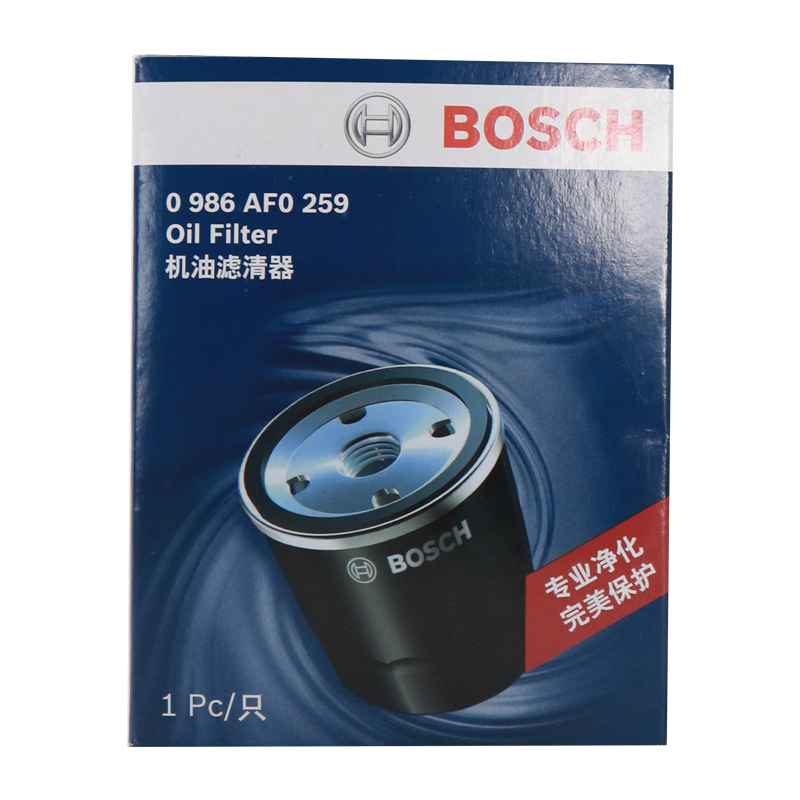 博世(BOSCH)国产机油滤清器机油滤芯0986AF0259适用进口奥迪Q7大众帕萨特辉腾吉普_TFx83