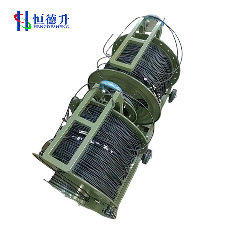 恒德升 铠装光缆HDS-A497S-HK-1KM 户外通信基站应急抢修放缆车缆线单模双芯 航空头转航空头 1000米高清大图