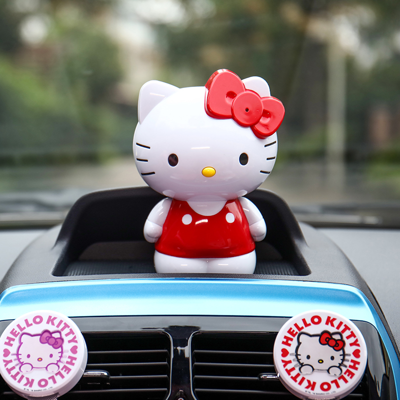 HELLOKITTY凯蒂猫汽车用品 车用车载空气净化器车内香薰除甲醛除异味车用负离子净化去雾霾