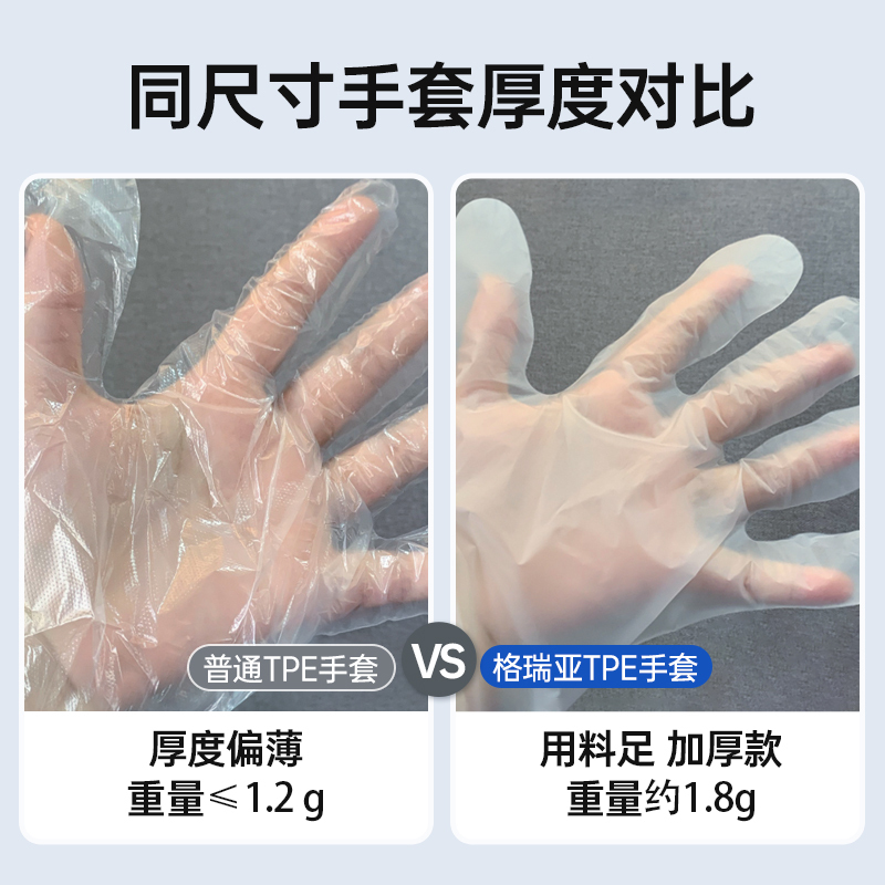 GRAREY一次性TPE手套110枚/盒