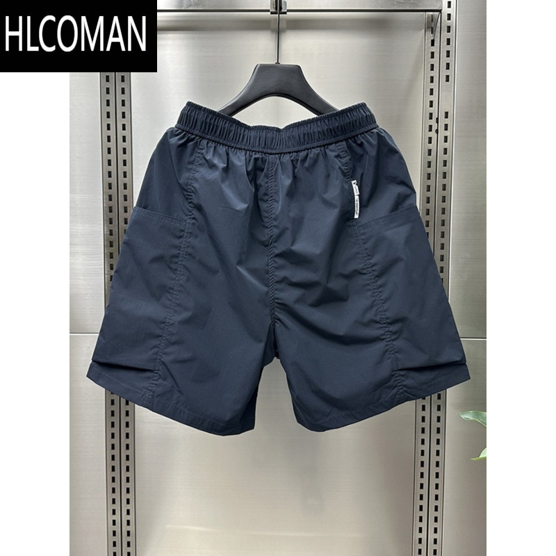 HLCOMAN工装短裤男士夏季薄款2025新款潮流美式宽松百搭运动5五分中裤男