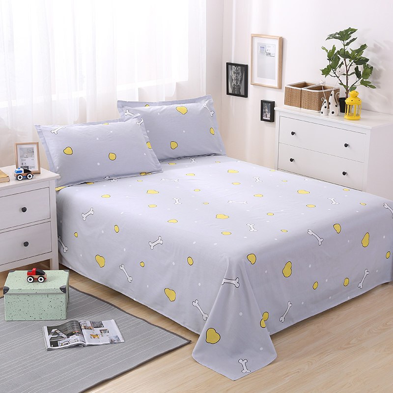 纯棉床单单件双人被单床罩1.5/1.8m床单人学生宿舍0.9/1.2米