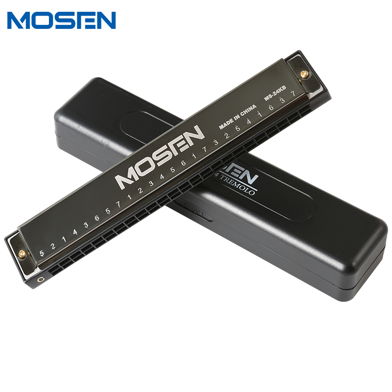 学生专属 老师推荐 莫森(mosen)MS-35竖笛 8孔德式 高音C调竖笛学生成人初学笛子 经典款 莫森口琴MS-24KB黑色