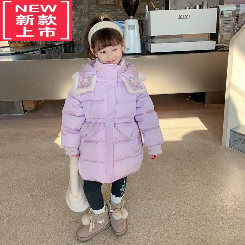 可莉允女童棉服冬装2022新款童装棉袄女宝宝红色拜年服冬季儿童棉衣外套图片