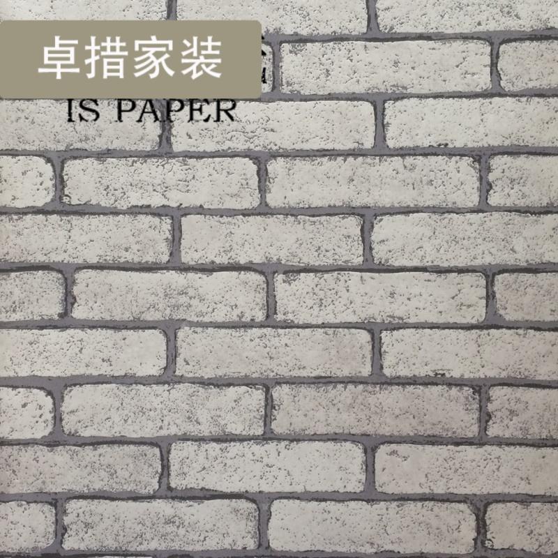 新品复古怀旧红砖立体墙纸古典砖纹砖块饭店餐厅服装店防水壁纸壹德壹