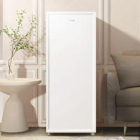 海尔(Haier)211升立式冰柜冷柜 大冷冻力 一级节能 7档变温 小巧不占地家用小冰箱 BD-211GHW9