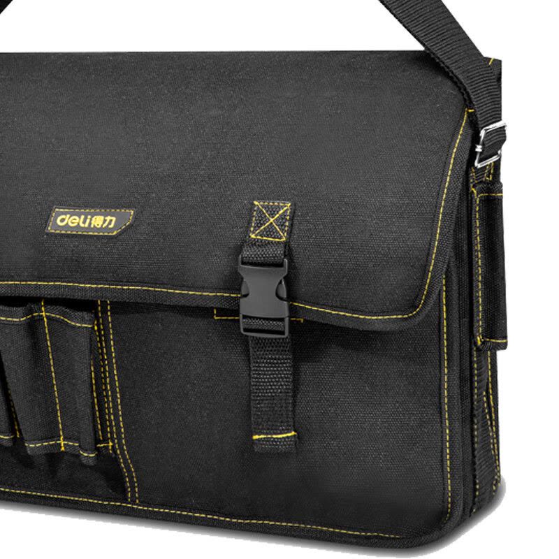 得力(deli)DL-P8帆布工具包45*15*29cm(黑)图片