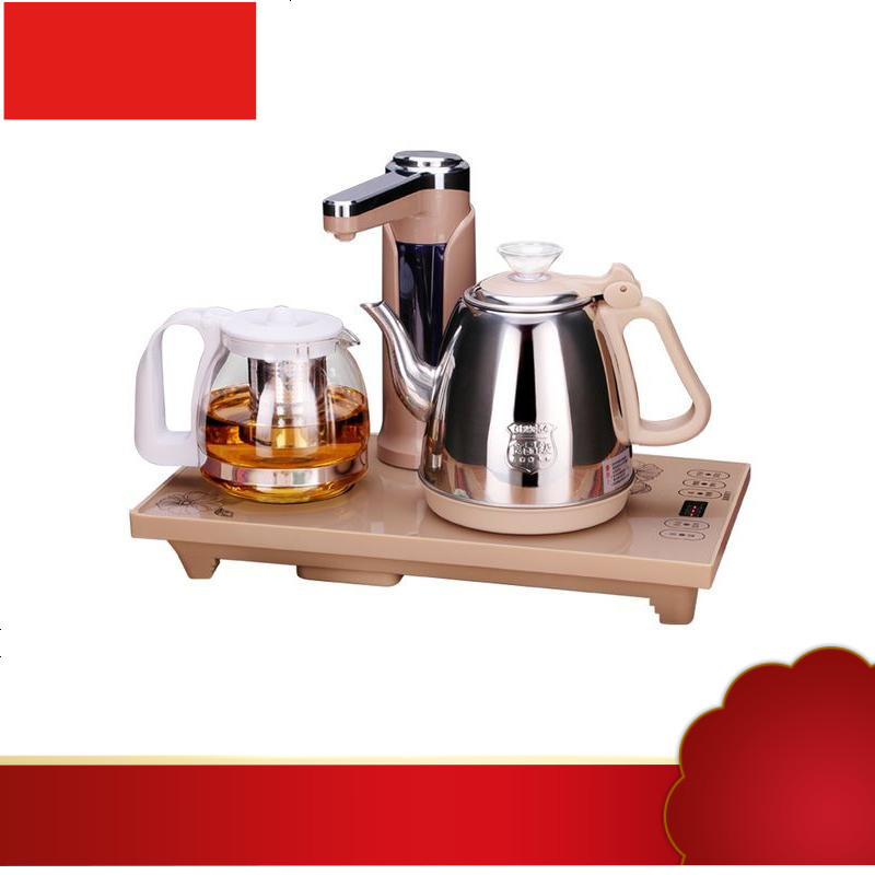 x23电磁茶炉茶具烧水壶套装家用全自动上水壶茶台一体冲泡茶器