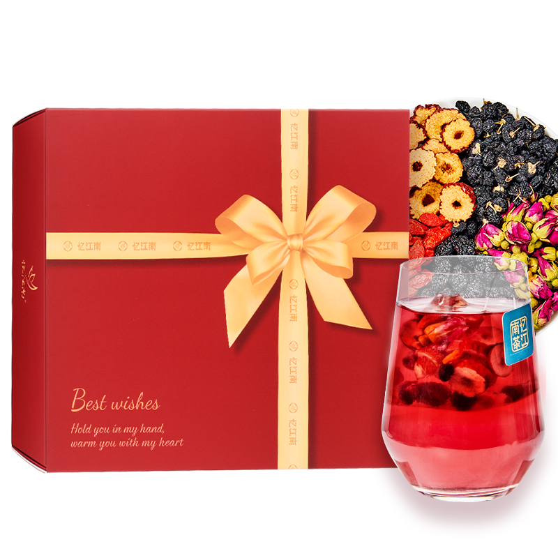 忆江南愚余斋桑椹黑枸杞玫瑰花茶210g