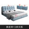 床 现代简约双人床真皮床北欧小户型榻榻米床1.8米婚床储物床主卧