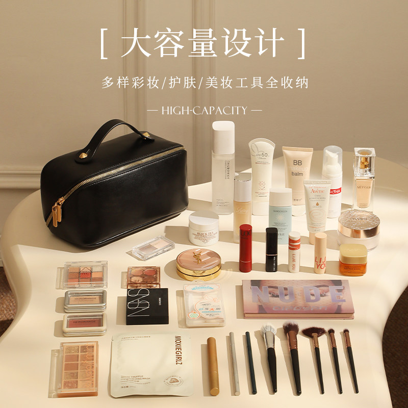 化妆包轻奢收纳包女便携式大容量2025新款高端洗漱袋分区旅行1085高清大图