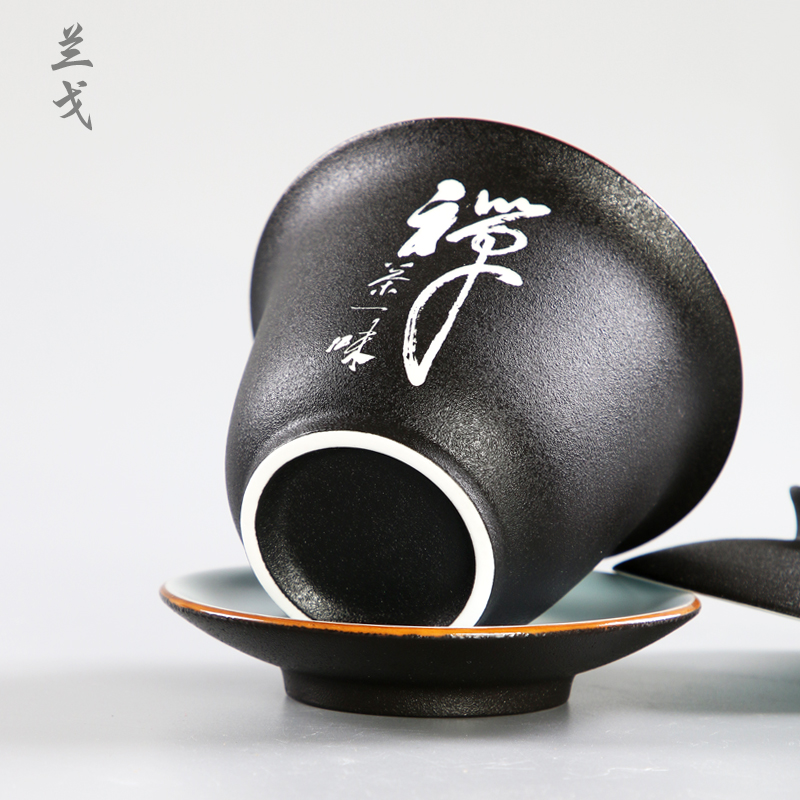 美帮汇三才盖碗茶杯大号功夫茶具套装家用敬茶碗陶瓷茶道配件泡茶壶高清大图