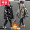 可莉允男童加绒加厚棉服冬款2022新款儿童冬季亮皮棉衣中大童休闲外套潮
