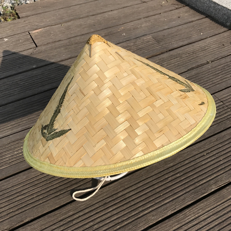 盛世尼曼斗笠竹编防晒草帽男士钓鱼遮阳竹编斗笠帽农民户外凉帽舞台