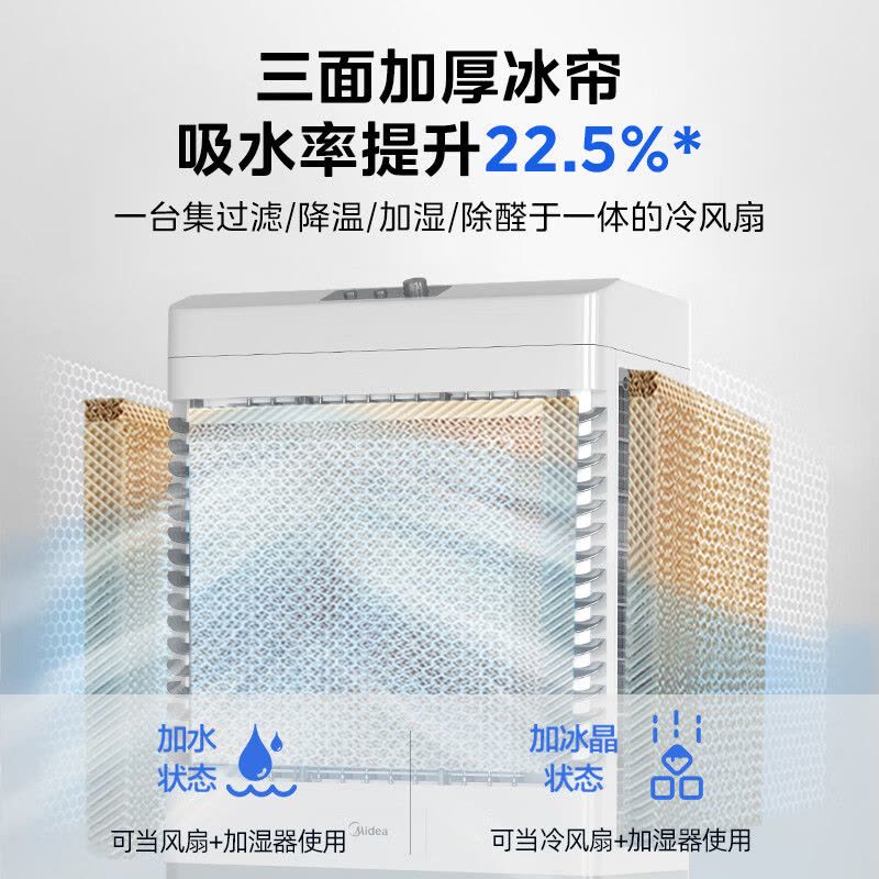 美的空调扇制冷工业冷风机强力制冷电冷风扇水冷空调加冰块商用冷气机大面积车间降温水冷机 AC500-23B图片