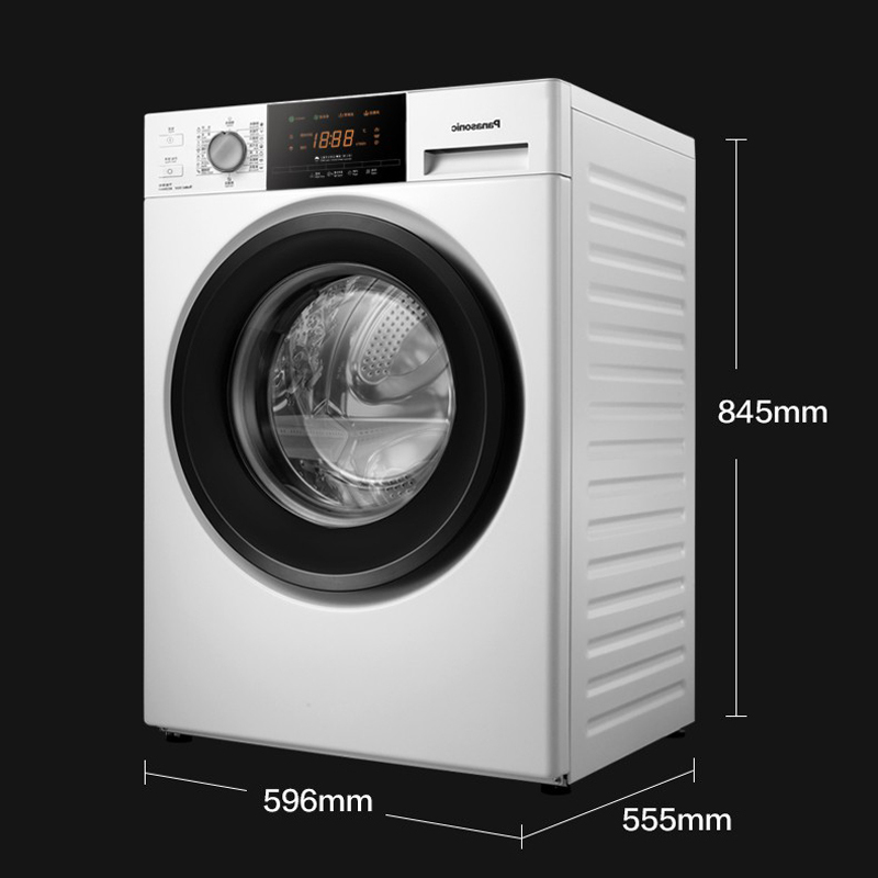 松下(Panasonic)新品 松下洗衣机8公斤变频全自动滚筒洗衣机白色高温除菌门窗自洁健康除螨洗XQG80-N82WP