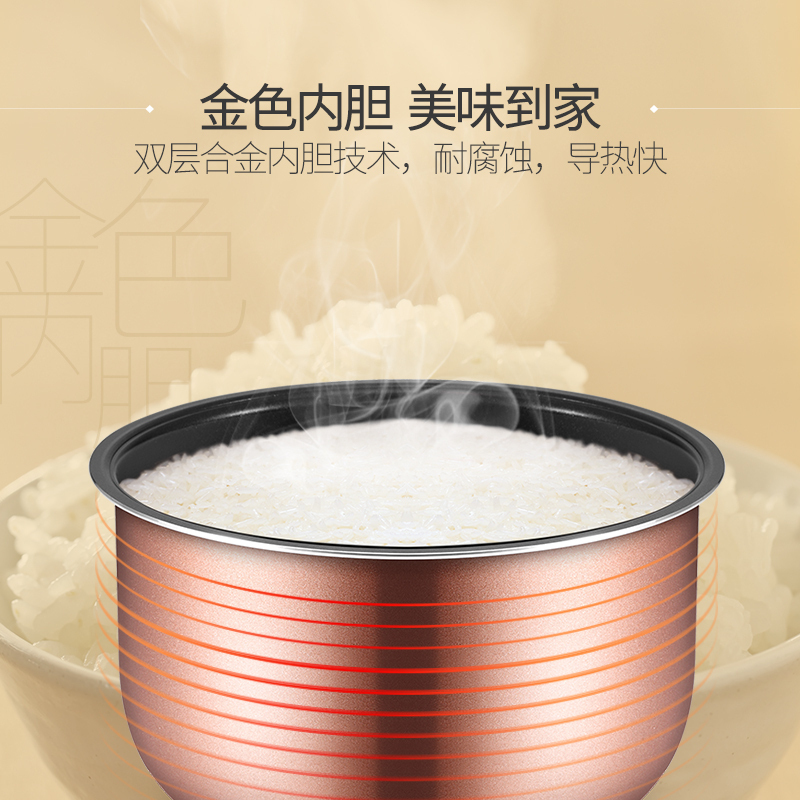 格力(GREE)电饭煲 GDF-20S65 电饭锅2升家用2L升大松迷你煲小型机械款适用于1-4人煮饭 热饭 煮粥饭煲