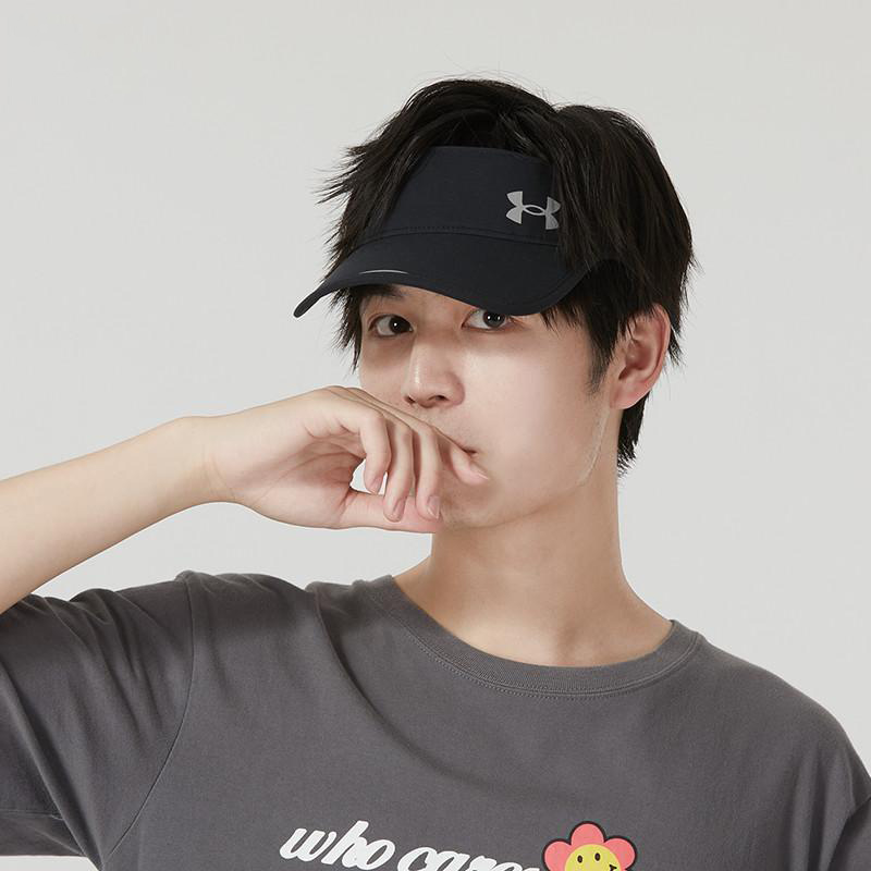 安德玛UA Launch男子新款健身训练速干跑步运动遮阳帽1361563-001 ZP高清大图