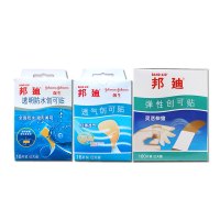 邦迪BAND-AID创可贴126片组合装(轻薄透气16片+透明防水10片+弹性100片 ) 创口贴(器械)