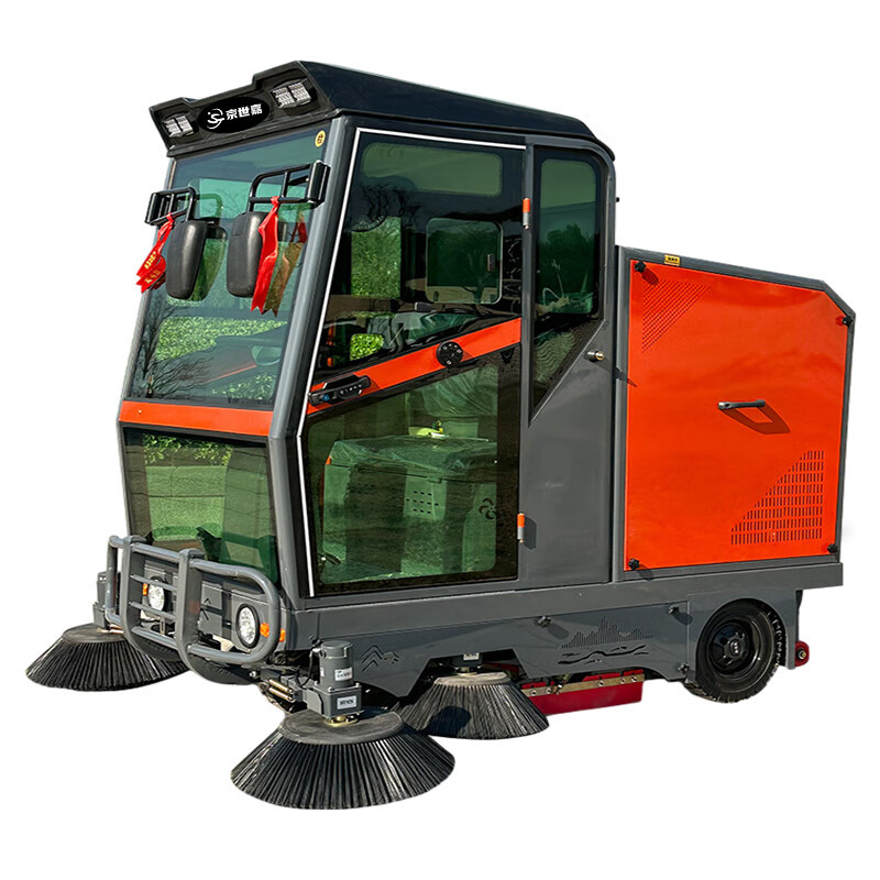 京世嘉 五刷款驾驶式 物业马路电动扫路车 JS-2100A 红色 BDZSSC