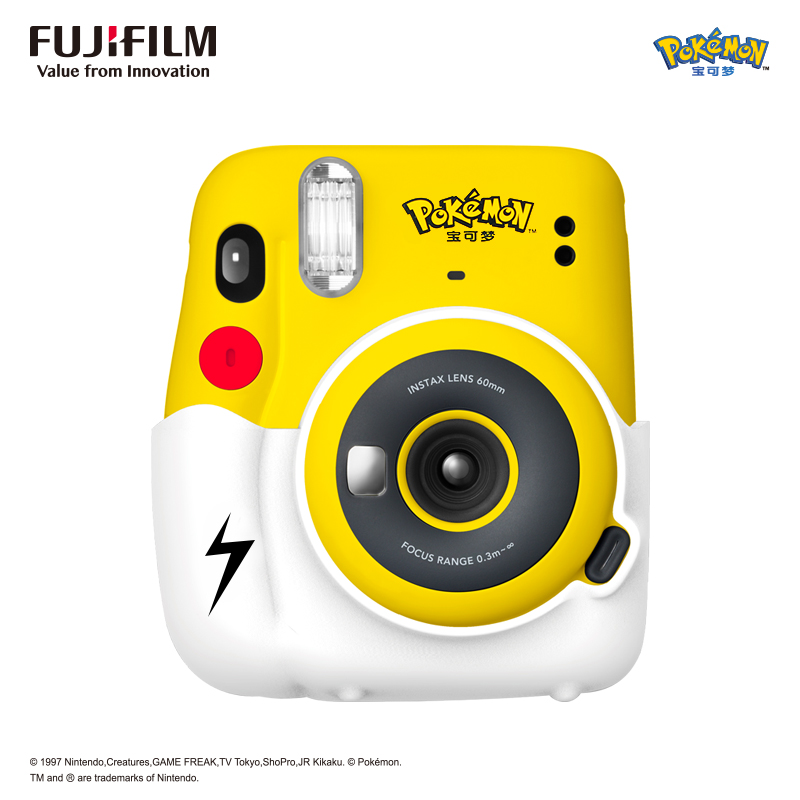 富士(FUJIFILM)INSTAX 一次成像相机 mini11皮卡丘 胶片相机 mini8/9升级款 单机标配