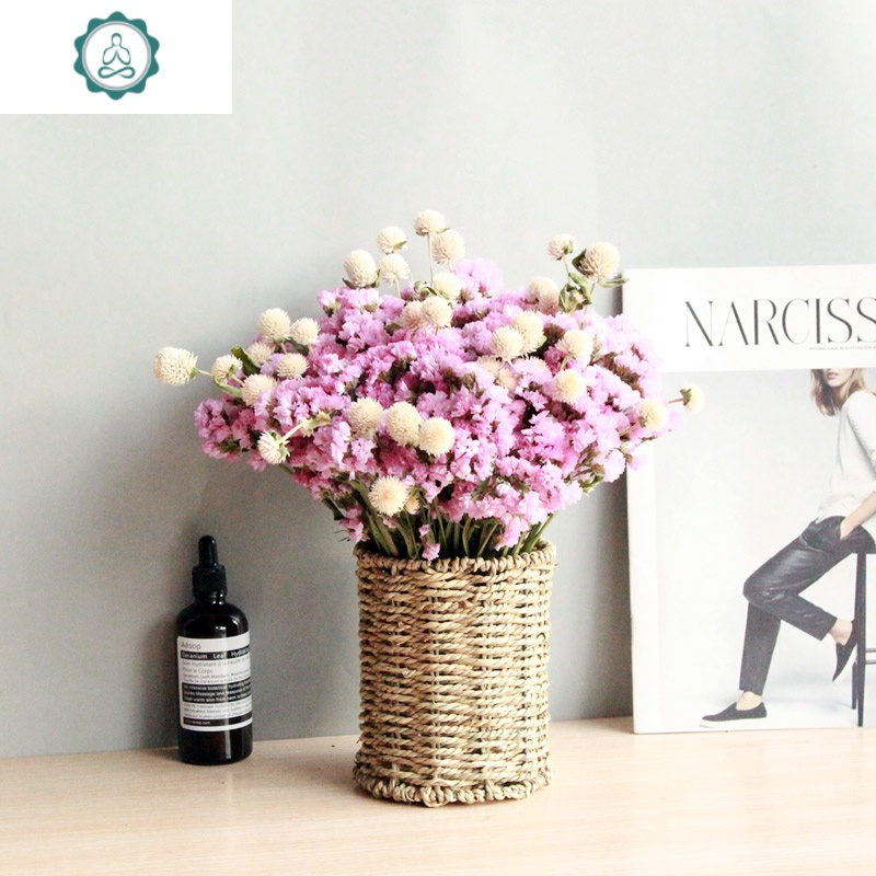 Ins森系复古编花篮干花束套装满天星勿忘我玫瑰家居装饰摆件封后草编 粉白勿情人粉色勿忘我偏紫干花包报价 参数 图片 视频 怎么样 问答 苏宁易购