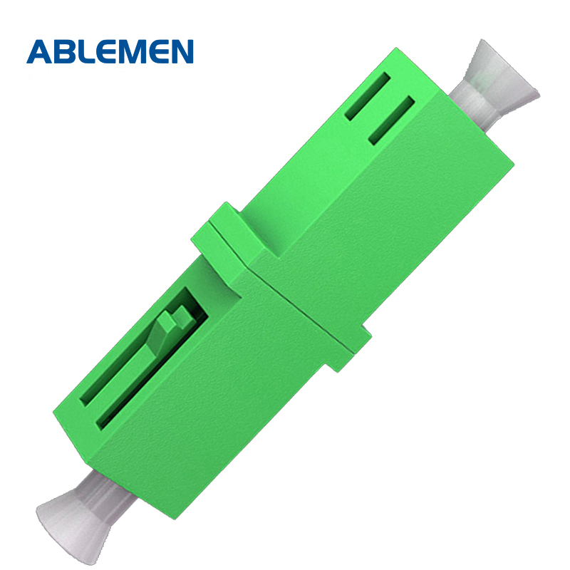 ABLEMEN LC/APC 单工法兰盘 绿色 20个/包