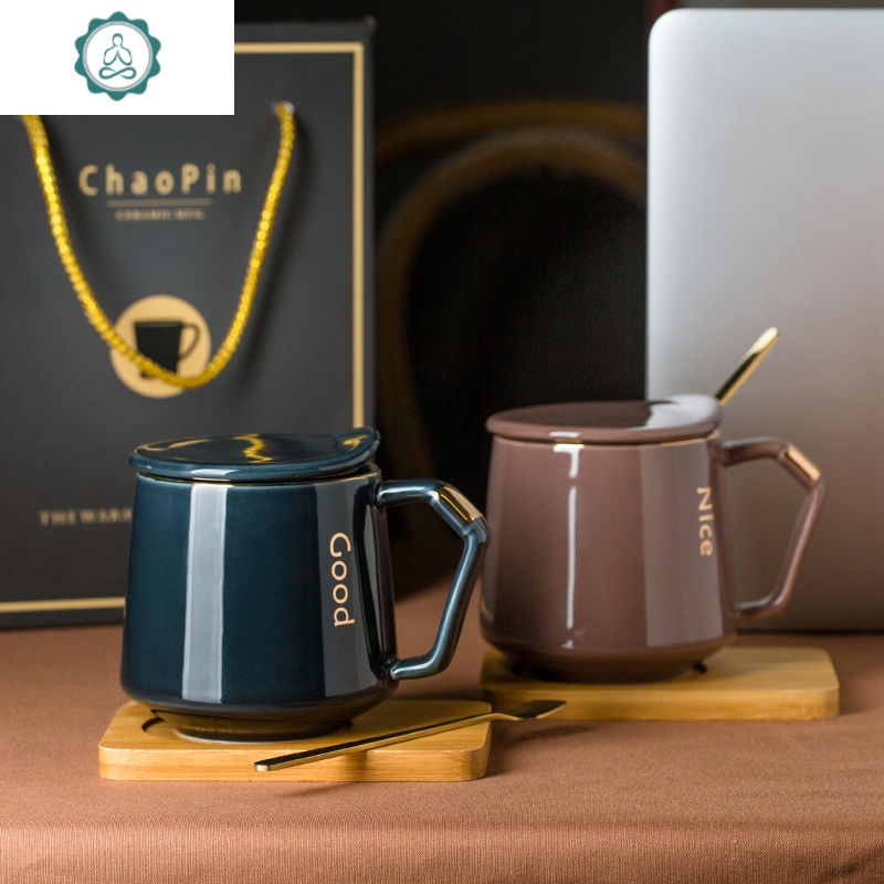 创意陶瓷杯子个性水杯ins北欧咖啡杯牛奶早餐马克杯