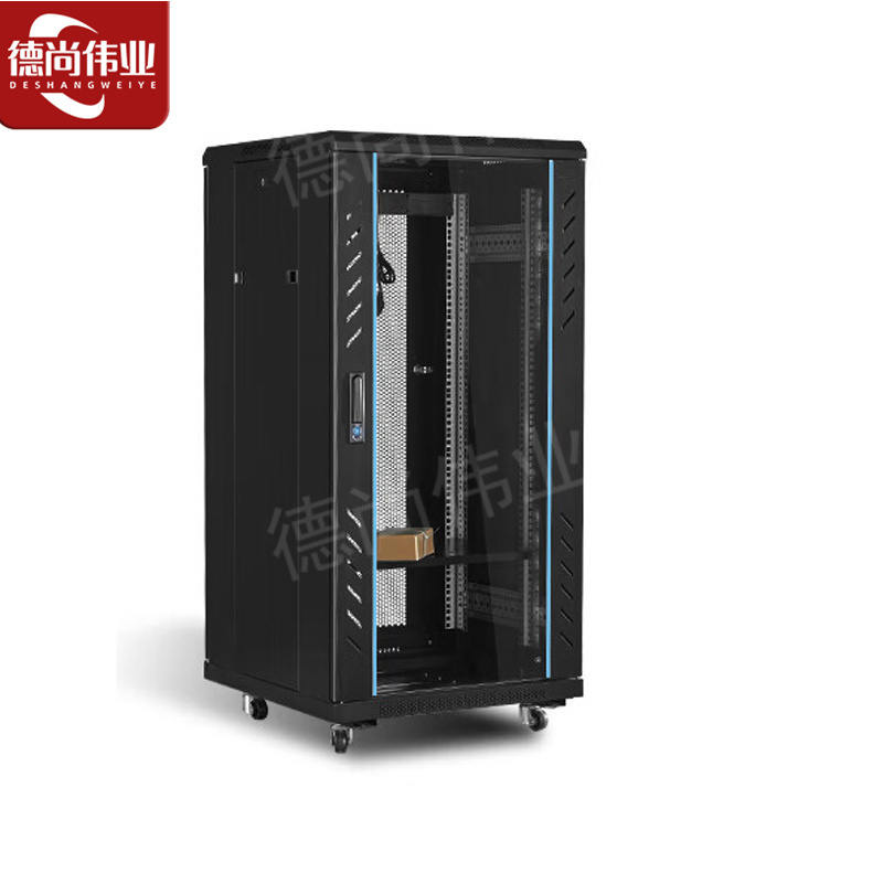 德尚伟业网络机柜墙柜交换机机柜服务器机柜22u 1200*600*600高清大图