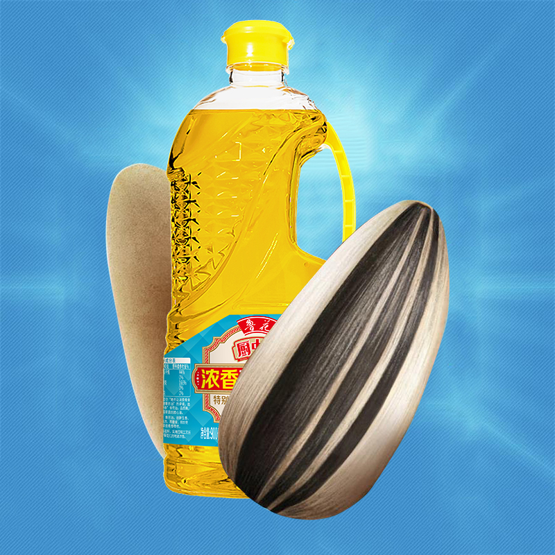 鲁花 厨中香浓香葵花仁油900ml高清大图