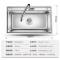 欧琳水槽大单槽 水槽龙头套餐 304不锈钢水槽单槽套餐 洗菜盆洗碗池单槽 加厚厨房大单槽78470