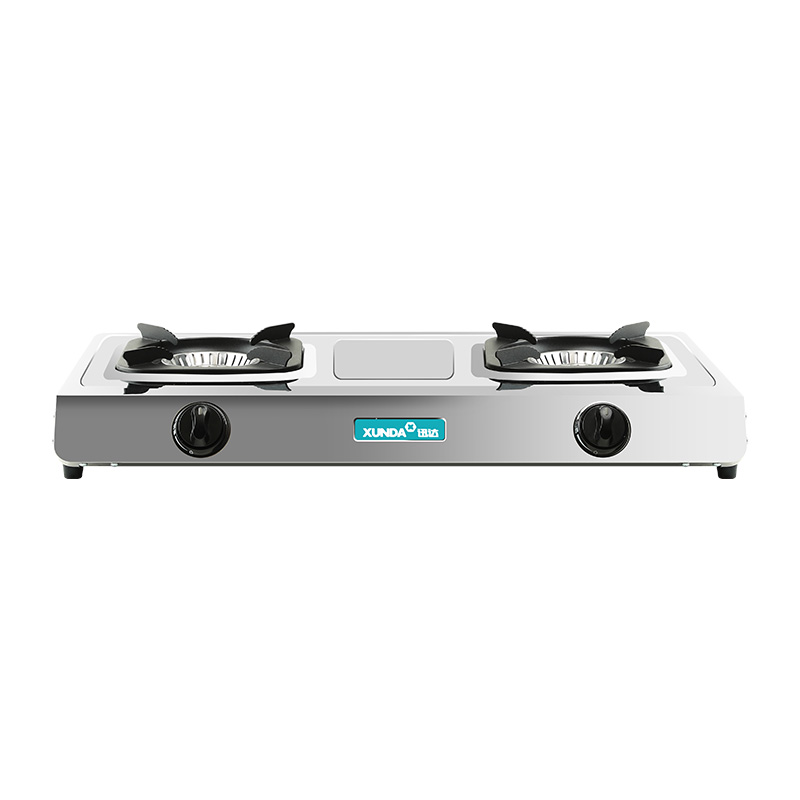 迅达2-TS8106猛火燃气灶煤气灶双灶家用不锈钢灶节能台式天然气