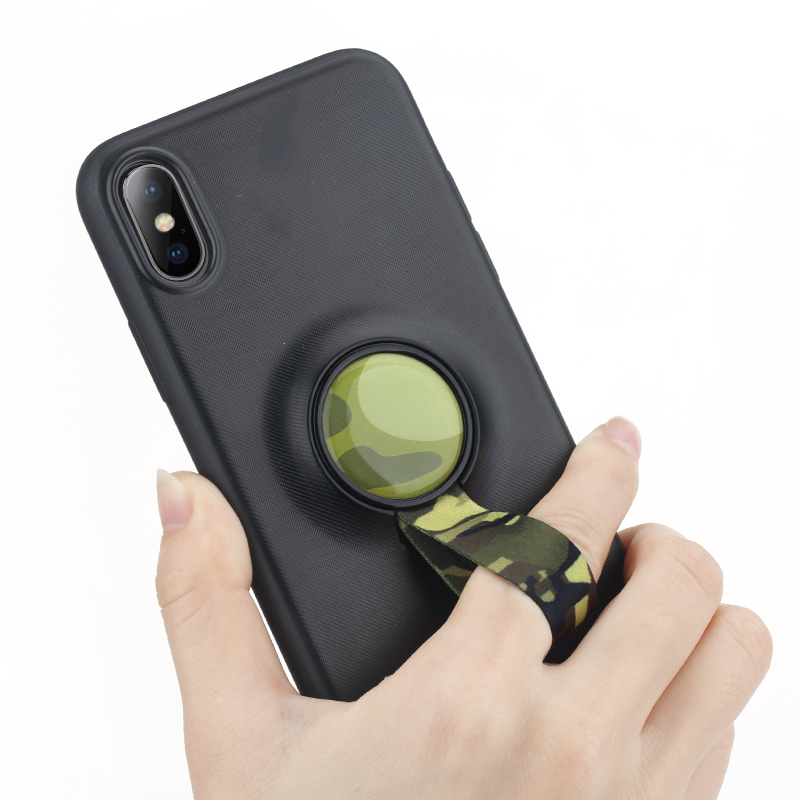 洛克(ROCK)iPhone X/XS 魔卡Pro保护壳 轻薄散热支架款手机保护壳 iPhone X 透黑
