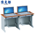 豫龙都电脑桌外置双人张