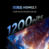 雷鸟 100Max 25款98/100英寸巨幕4K144Hz 4+125G 高刷 智能液晶会议平板电视机 100英寸