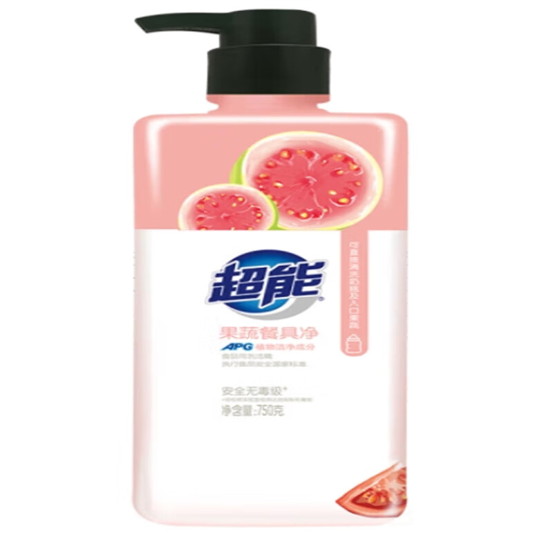 超能 果蔬餐具净 750g*2瓶(颜色随机)高清大图