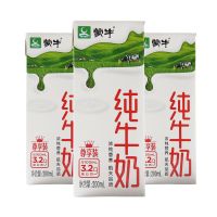 【8月产】蒙牛纯牛奶无菌砖200ml*24盒礼盒装 新老包装随机发