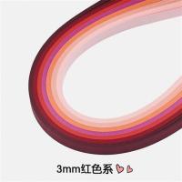 renhe仁禾高品质42色渐变色衍纸套装手工材料包学生进口彩色纸条 红色系[3mm]